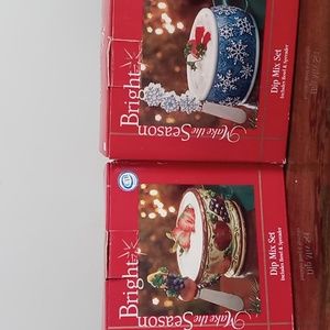 Set of 2 Make the Season Bright Dip Mix Sets NIB